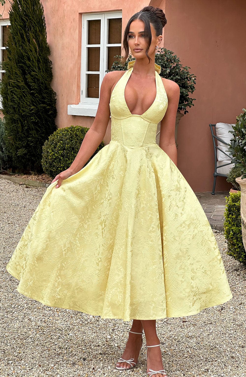 Effie Midi Dress Lemon – Vestido Midi Effie Amarelo, Elegância Vibrante e Sofisticação Exclusiva