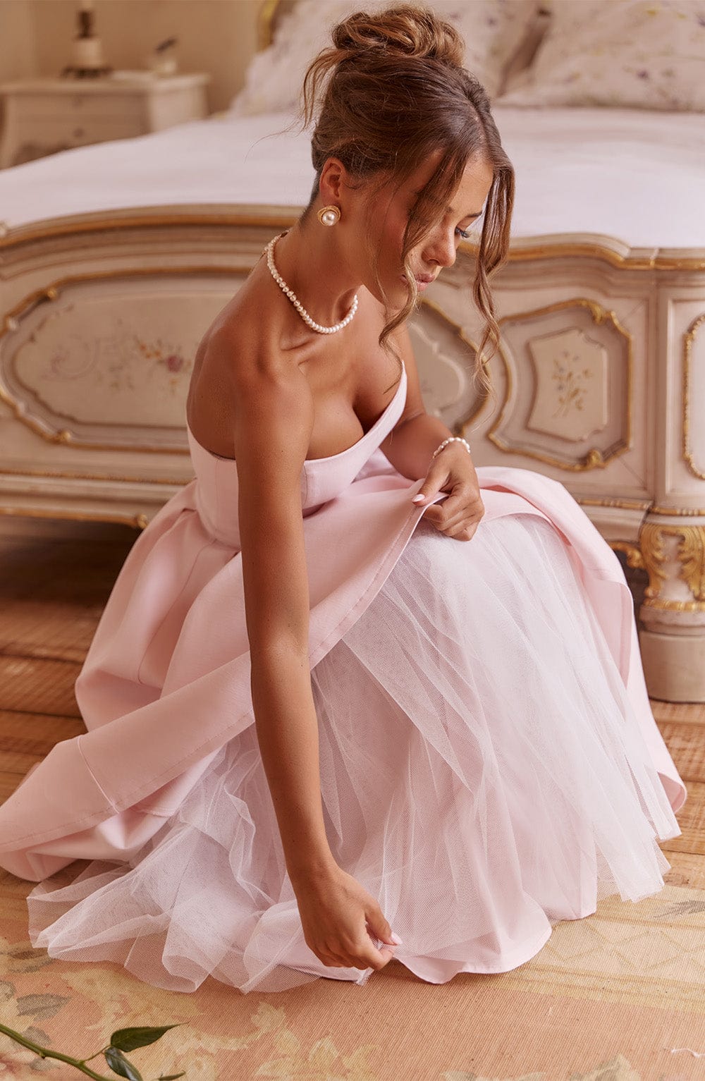 Edith Midi Dress Blush – Vestido Midi Edith Rosa, Romantismo e Sofisticação em Cada Detalhe