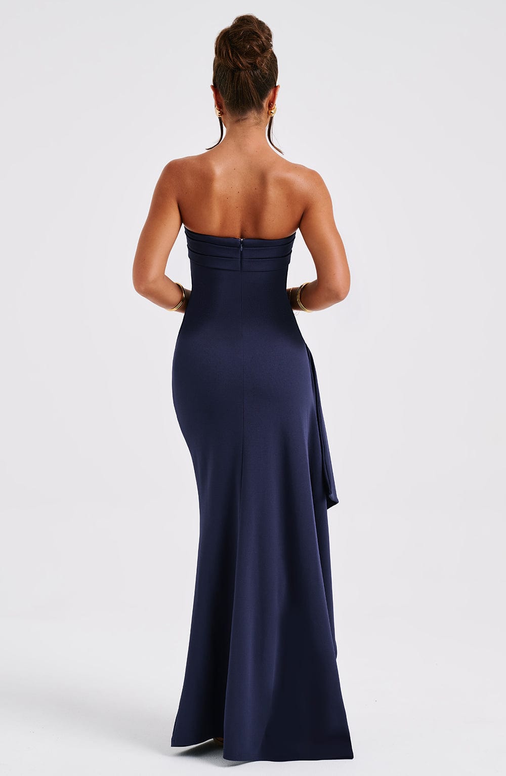 Zafira Maxi Dress Navy - Vestido Longo Zafira Azul Marinho, Elegância e Sofisticação Atemporal