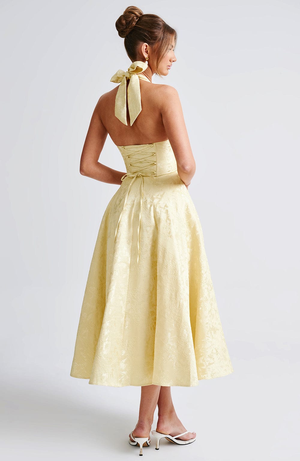 Effie Midi Dress Lemon – Vestido Midi Effie Amarelo, Elegância Vibrante e Sofisticação Exclusiva