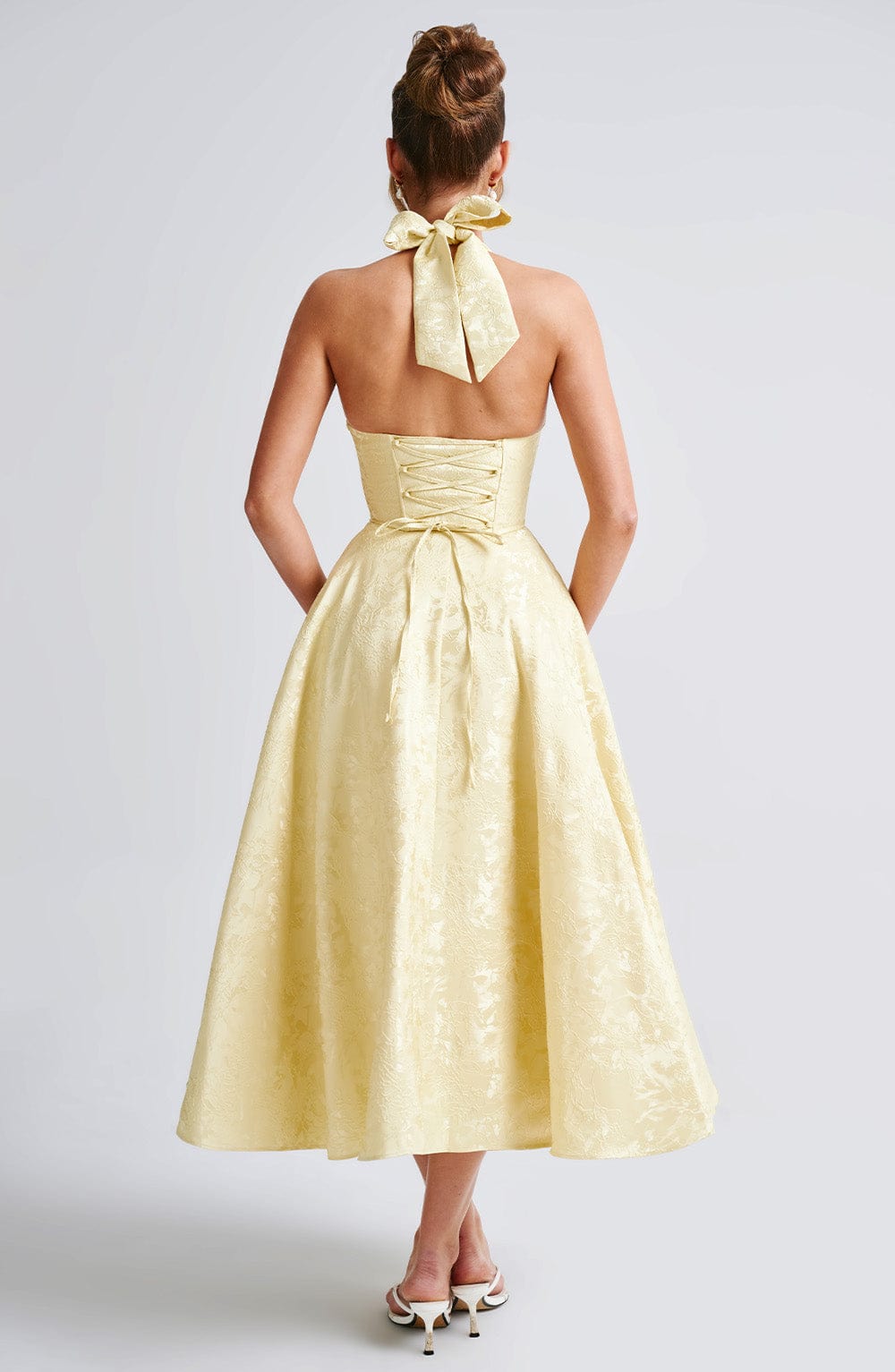 Effie Midi Dress Lemon – Vestido Midi Effie Amarelo, Elegância Vibrante e Sofisticação Exclusiva