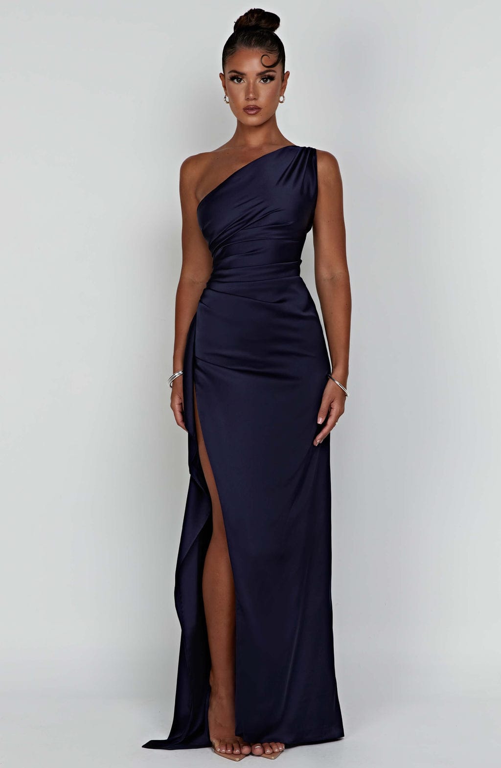 Ariel Maxi Dress Navy - Vestido Longo Ariel Azul Marinho, Sofisticação Atemporal e Elegância