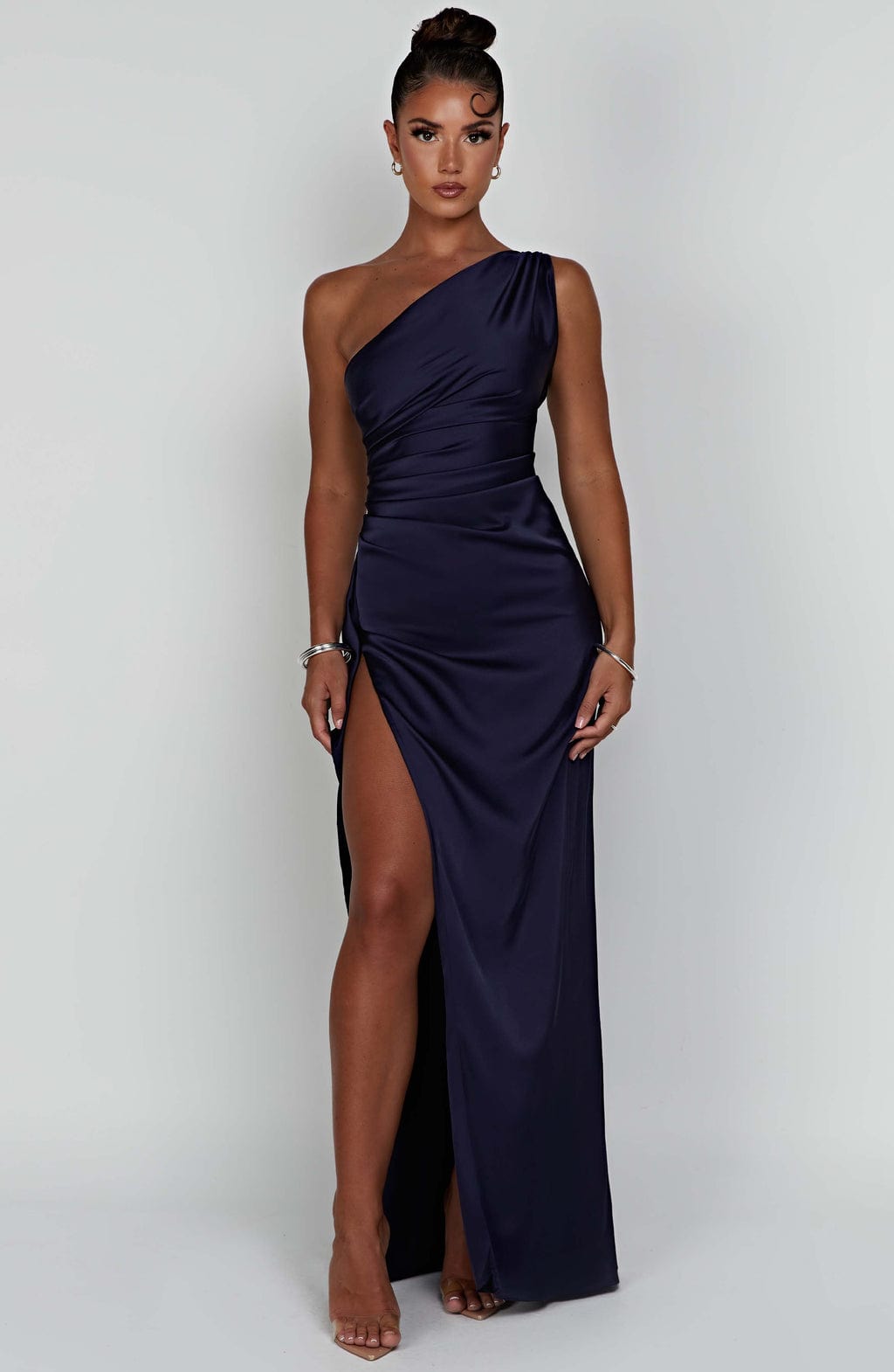 Ariel Maxi Dress Navy - Vestido Longo Ariel Azul Marinho, Sofisticação Atemporal e Elegância