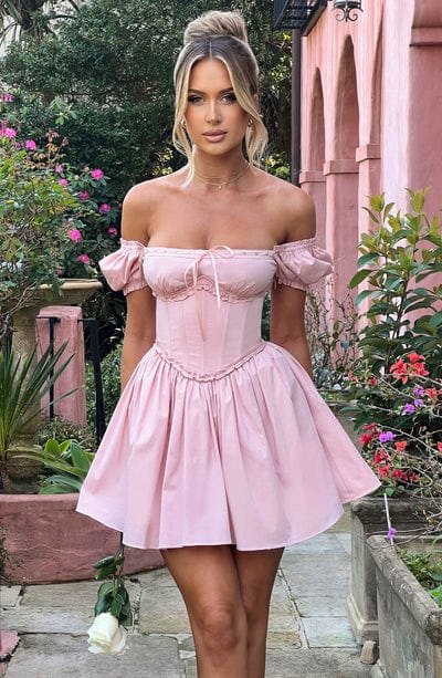 Penelope Mini Dress Blush – Vestido Mini Penelope Blush, Elegância e Delicadeza em uma Peça Única