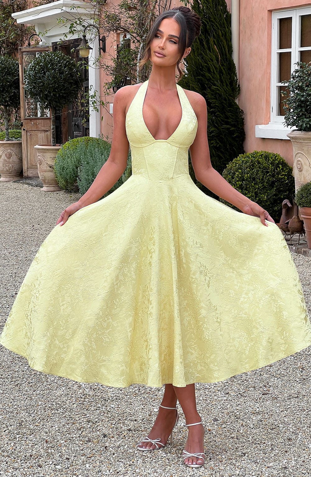 Effie Midi Dress Lemon – Vestido Midi Effie Amarelo, Elegância Vibrante e Sofisticação Exclusiva